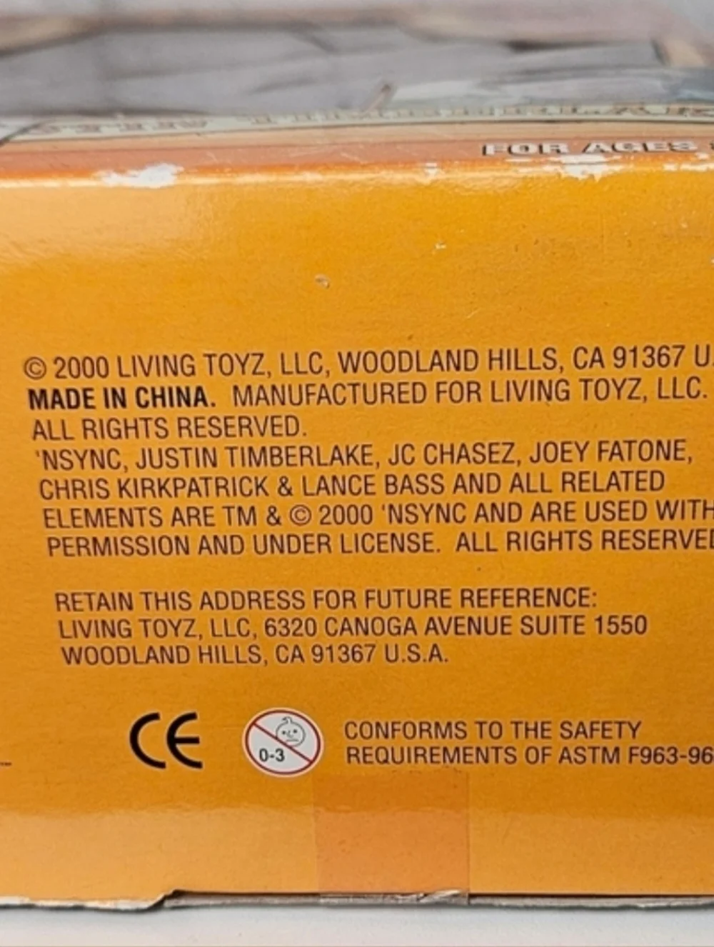 NSYNC Justin Timberlake Marionette Doll 2000 Living Toyz NIB